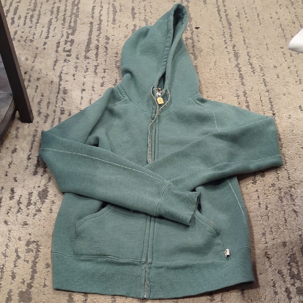 Aritzia TNA Light Sage Green Zip Up Hoodie